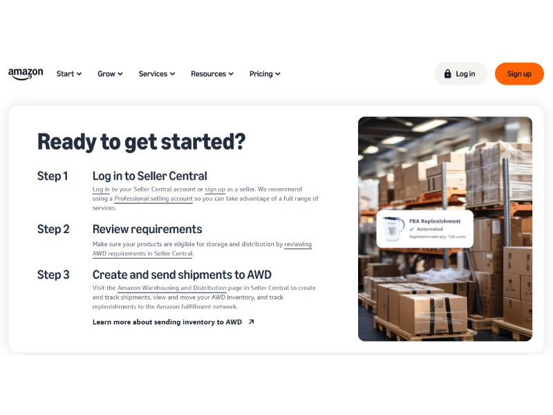 what is amazon warehousing and distribution