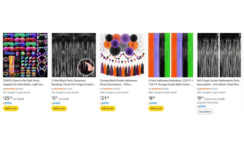 Halloween party supply