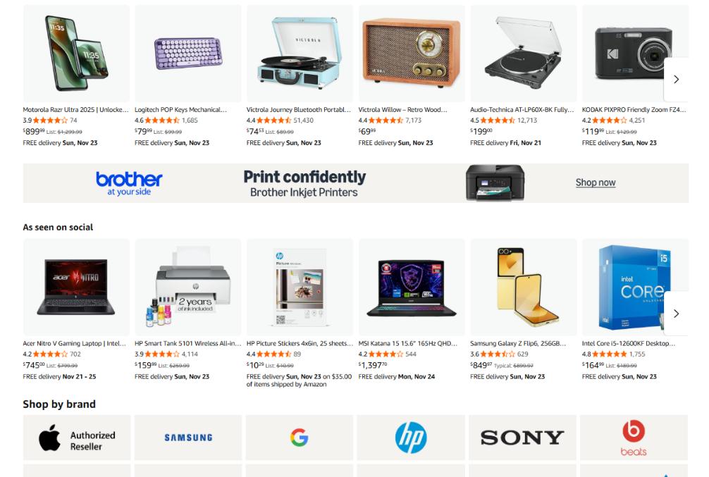 Black Friday vs Cyber Monday amazon