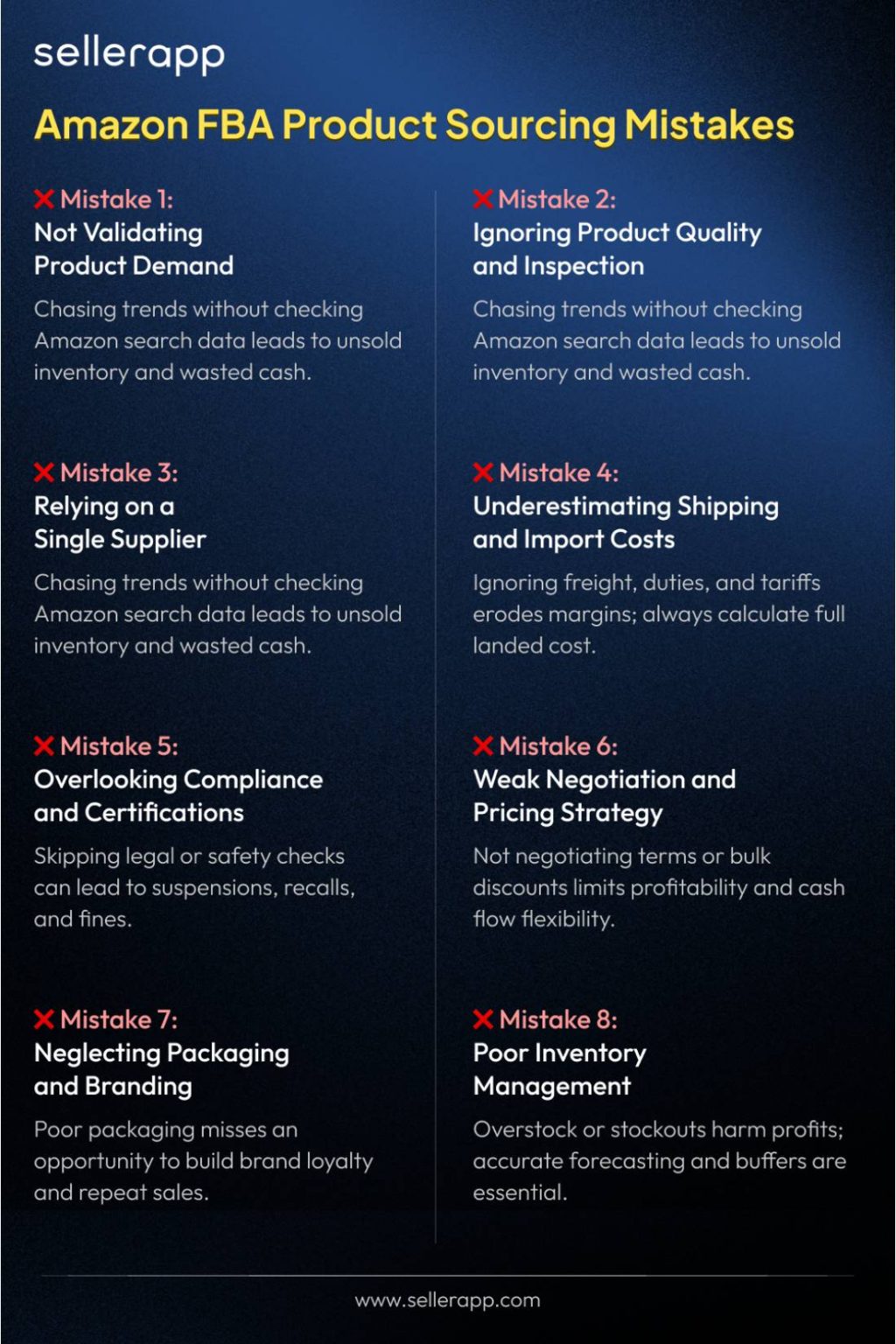 8 Common Amazon FBA Sourcing Mistakes and How You Should Avoid Them