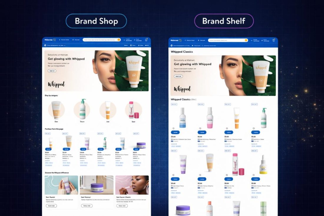 Walmart brand shop examples