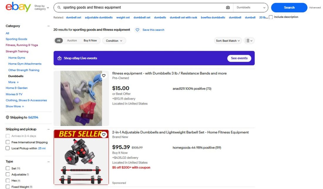 Sporting Goods & Fitness Equipment 