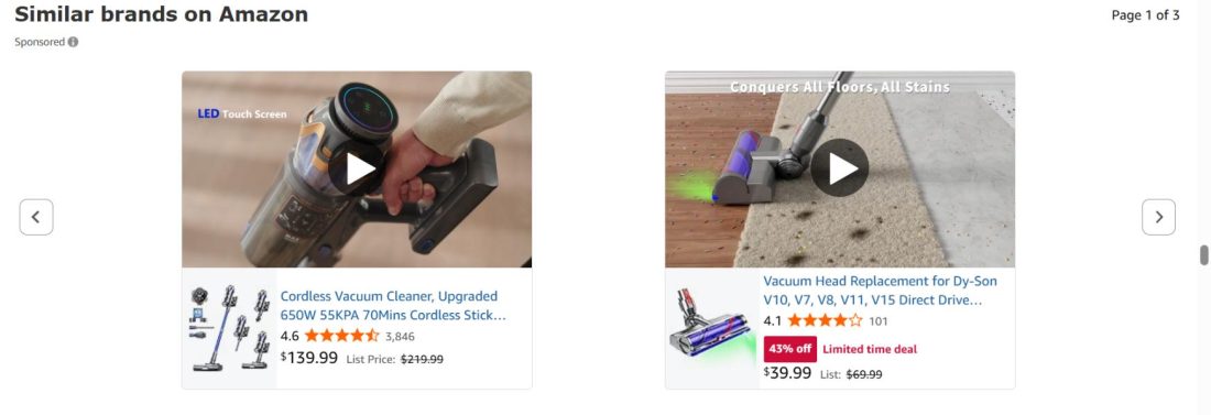 Similar brands on amazon