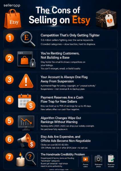 Pros and cons of selling on Etsy: What No One Tells You Before You Start Selling 3 challenges faced by Etsy sellers