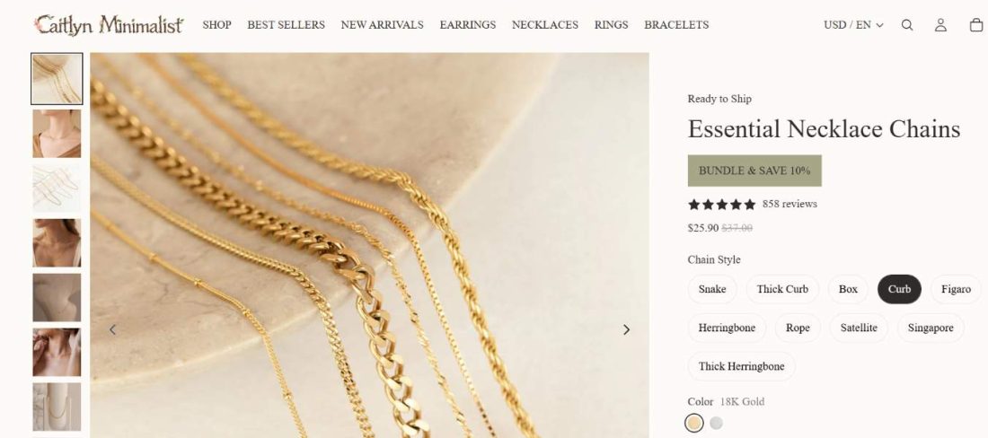 Minimalist layered necklaces