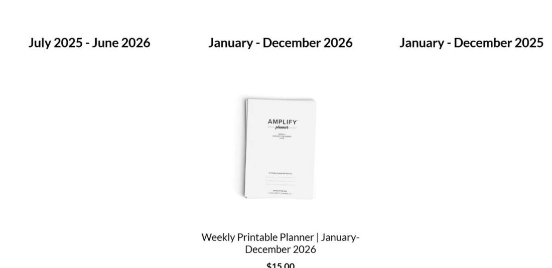 Printable planners and productivity systems
