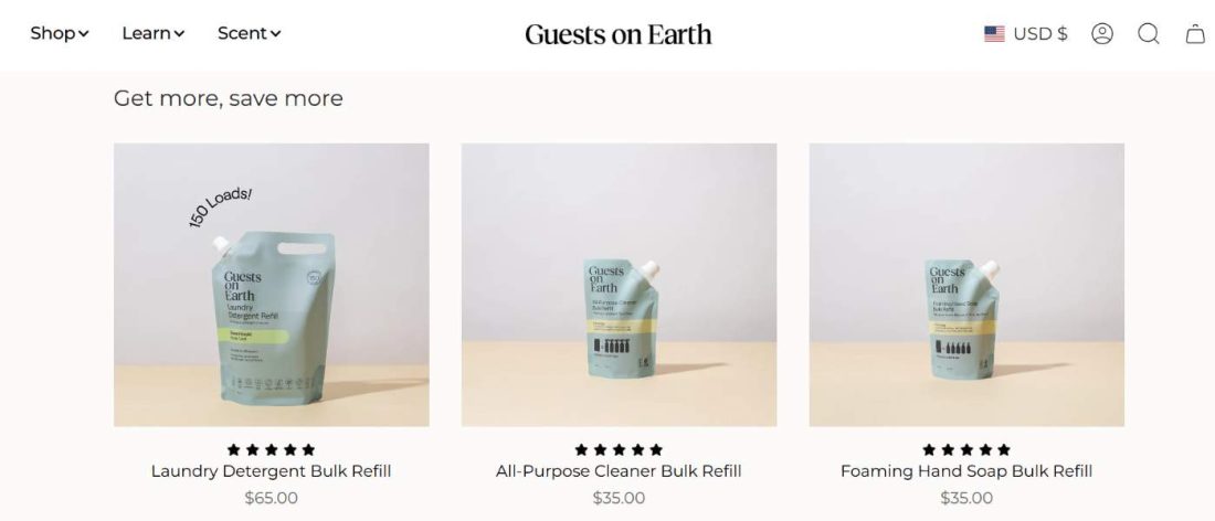 Refillable cleaning systems