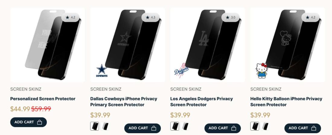 Screen protectors