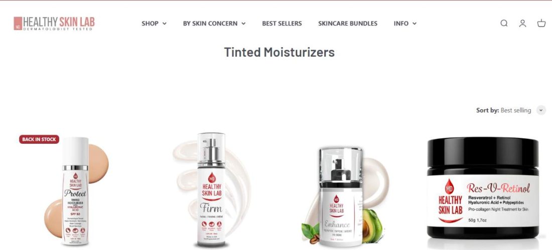 Tinted moisturizers and skin-enhancing products