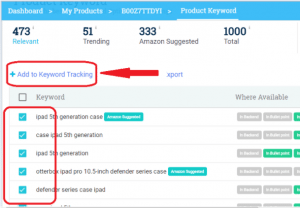 keyword tracking