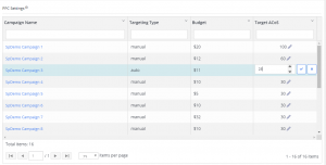 Setting ACoS targets