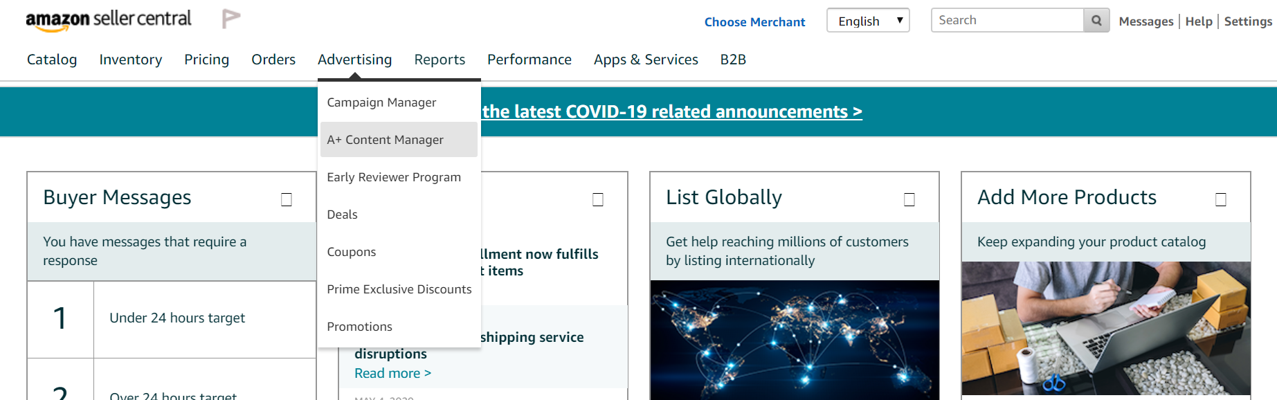 amazon a  content manager