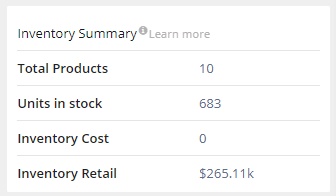 Inventory Summary