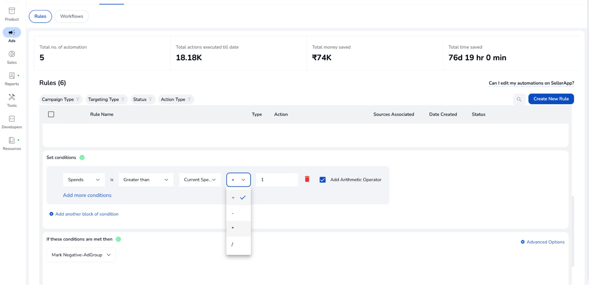 your current bid on a keyword
