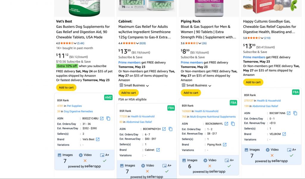 sellerapp amazon