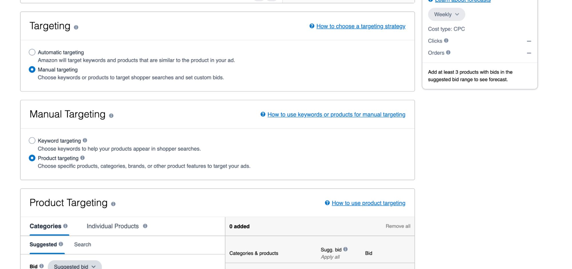 targeting types