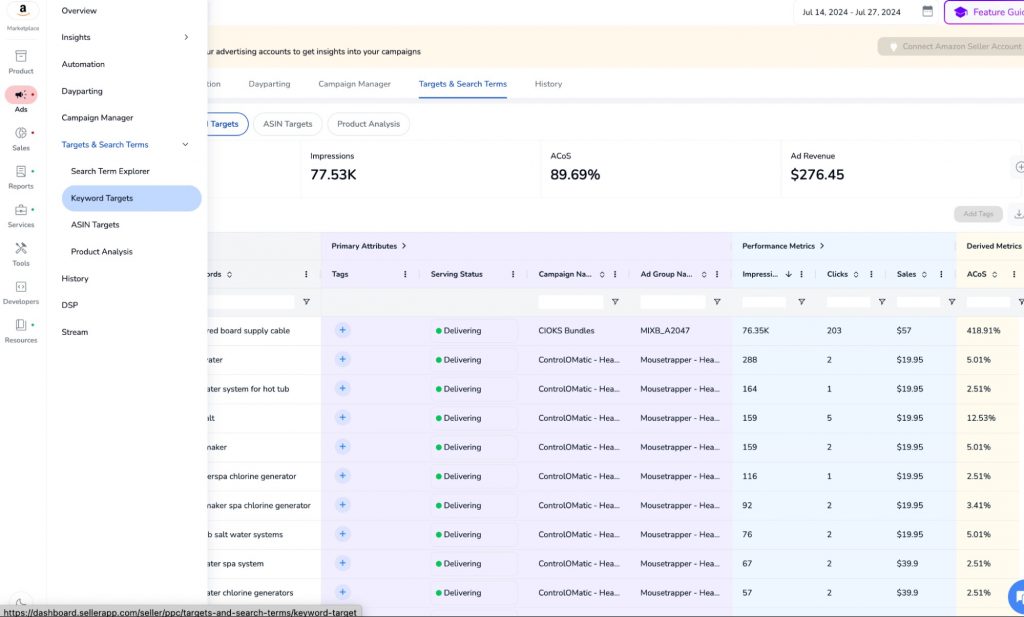sellerapp report